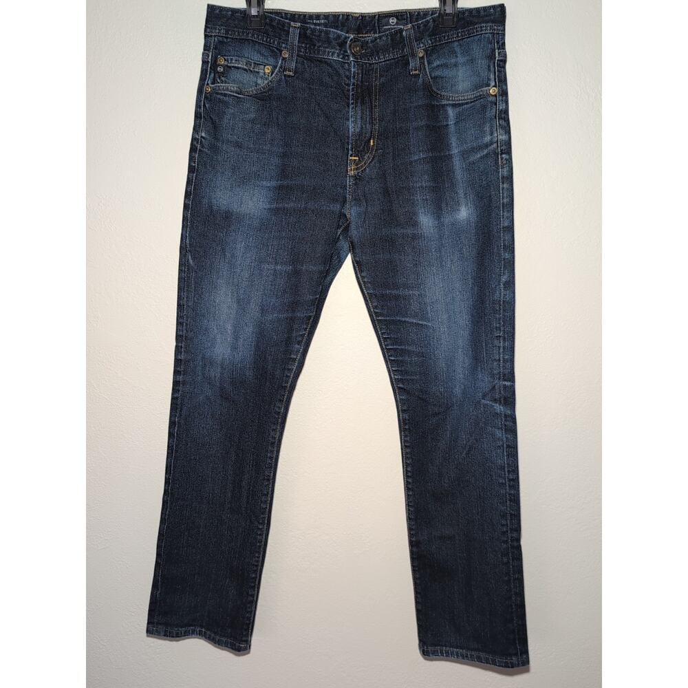 AG Adriano Goldschmied The Everett Mens Straight Jeans Blue 33x32 Sustainable